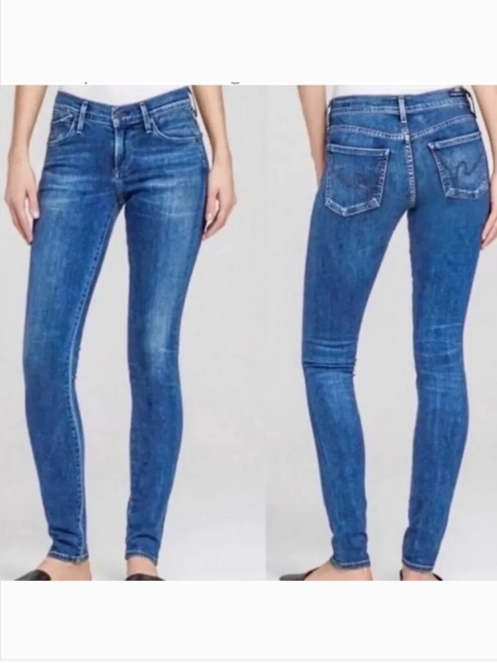 Citizens of Humanity Avedon Low Rise Skinny Jeans Size 29 Distressed (A-1763)